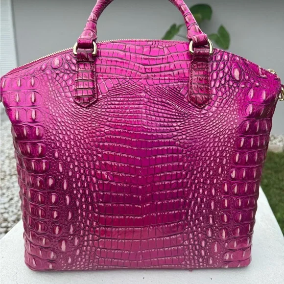 Brahmin Large Duxbury AND matching Veronica Wallet in Pink Potion